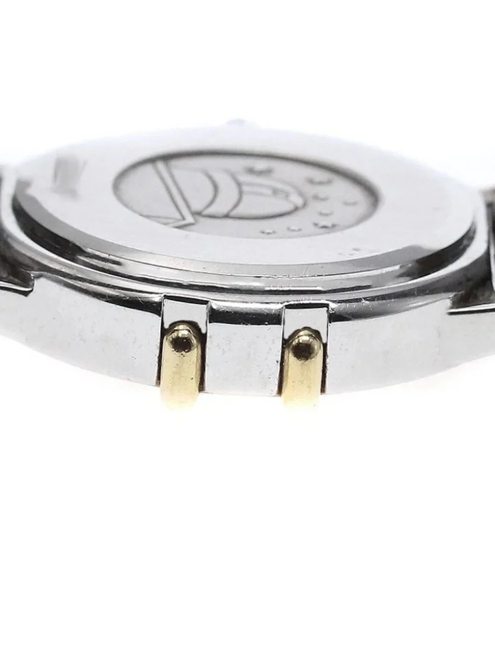 OMEGA Constellation YG bezel Gold Dial Quartz Ladies Watch_964934
